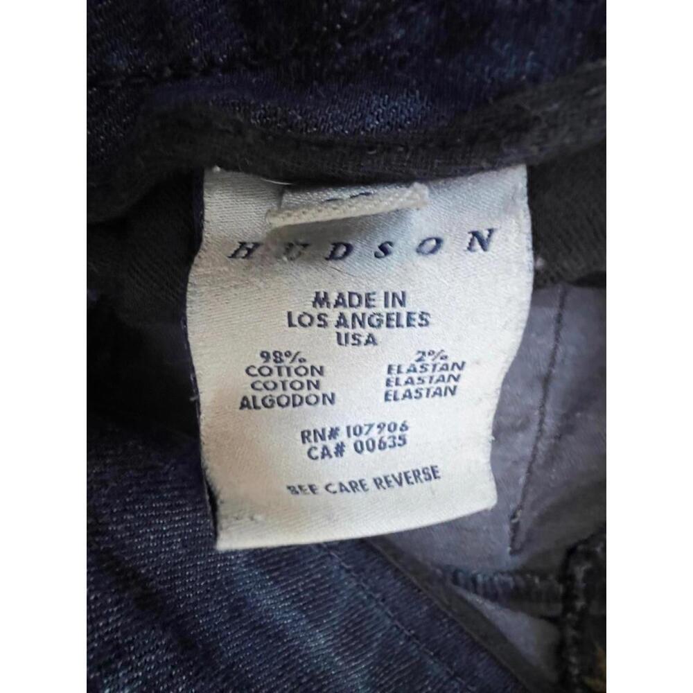 Hudson Jeans Dark Wash Blue Flare Wide‎ Leg Denim Size 27 - Picture 6 of 9